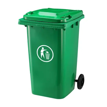 240L Outdoor Wheelie Garbage Bin Hdpe Polyethylene Rectangular Wastebin Recycle Bin Waste