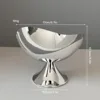 Electroplated Silver - Small Moon-Shaped Tray
