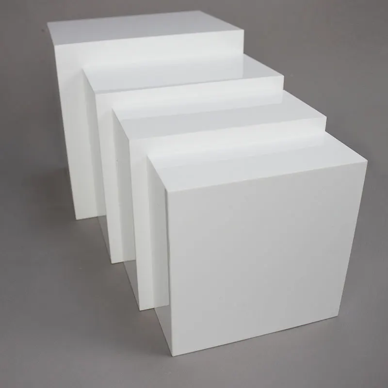 Factory Custom Acrylic Display Cube Buffet Acrylic Display Box for Wedding and Party White Cupcake Dessert Display Riser