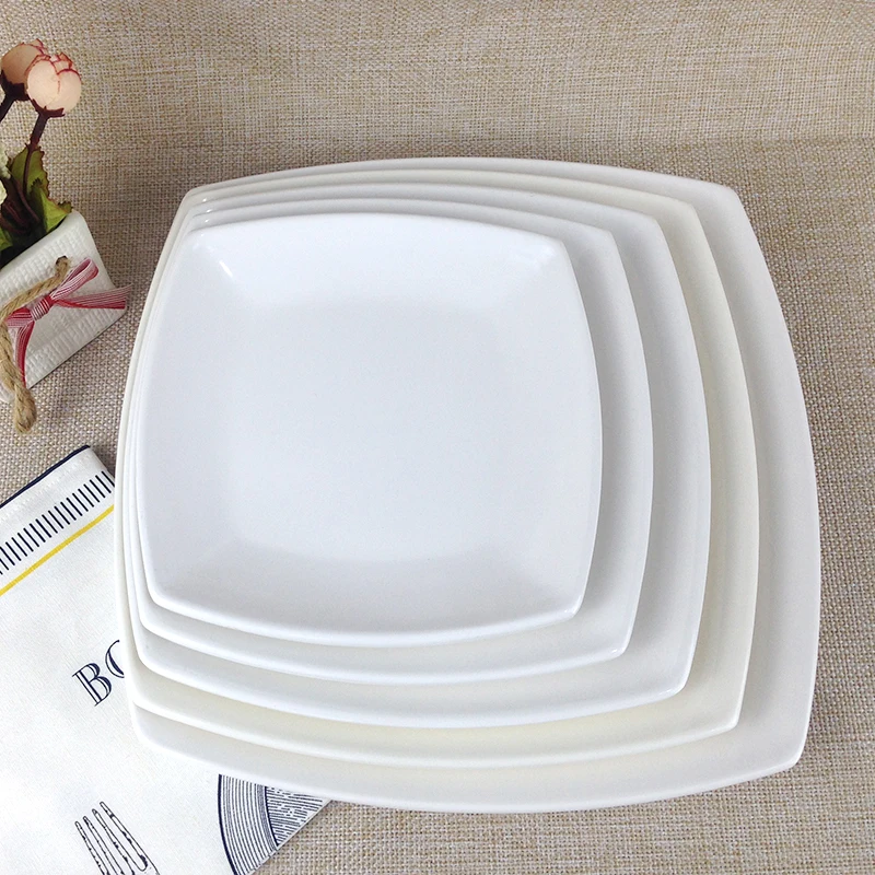 Unbreakable Restaurant Square Plastic Dish Customized Melamine Plates ...