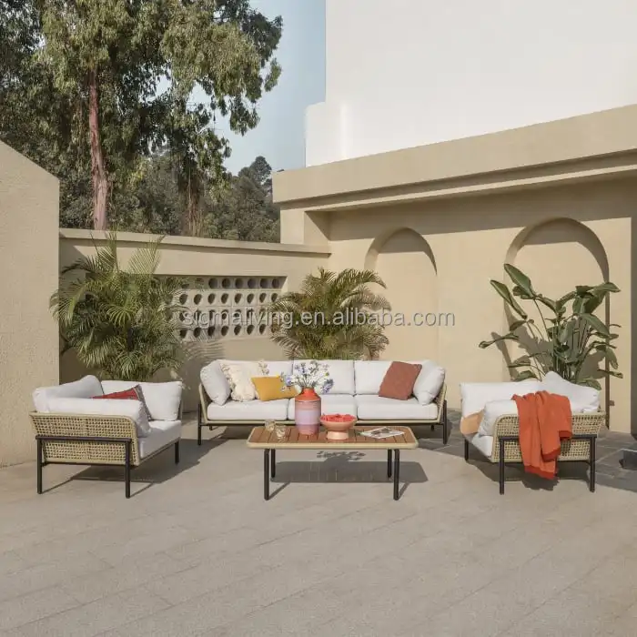 outdoor bench aluminum garden sofa chairs newly design loveseat outdoor lounge sofa