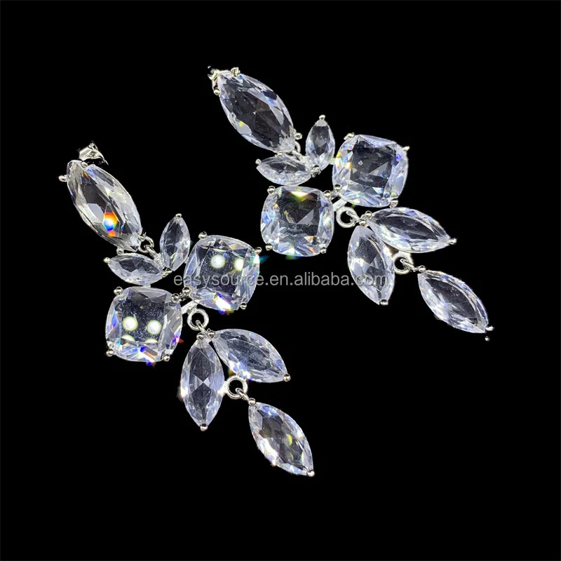 RE4399 Luxury Fashion Crystal Earring Big Rhinestones Earrings