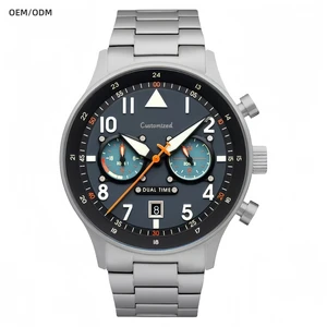 Oem Odm Customize logo Wholesale High Quality Luxury Stainless Steel Men Quartz Watches Diver Watch Chronograph VK64