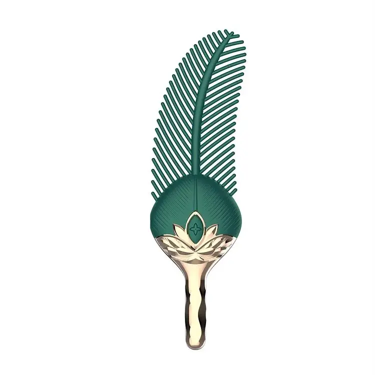 10-Frequency Swing Oscillation Feather Titillator 2-in-1 G-Spot Massage Adult Female Masturbator Vibrator Sex Toy