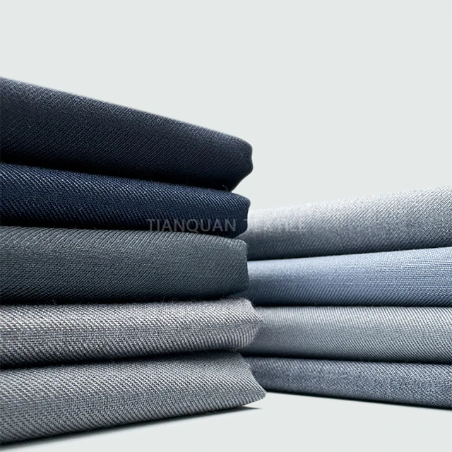 Heavy Weight Polyester Rayon 70/30 Tr Tuxedo Suiting Fabrics Stock for Suits