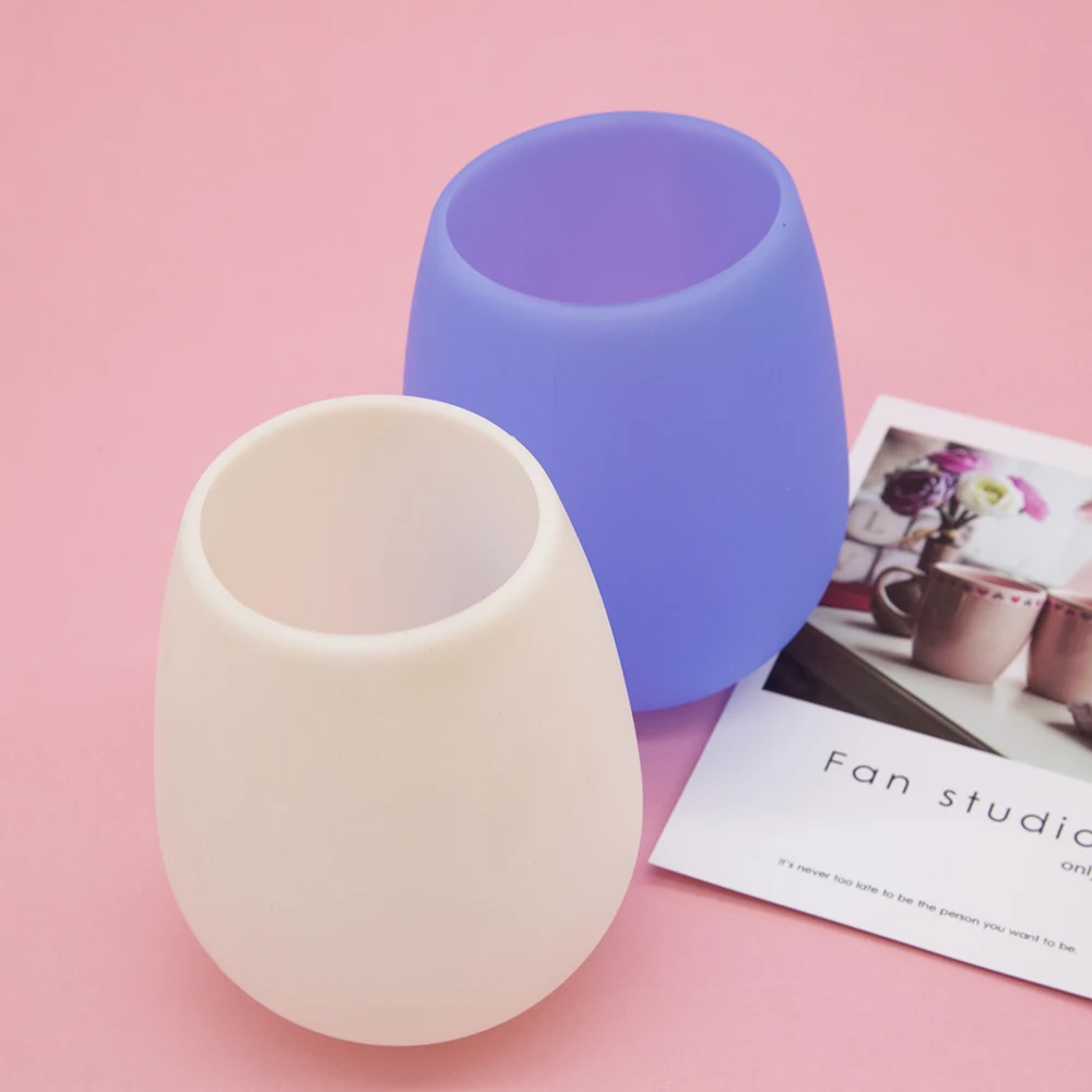 2022 New Custom Design Silicone Wine Glasses with Amazon Hot Selling Silicone Wine Cups Silicone Wine Glass