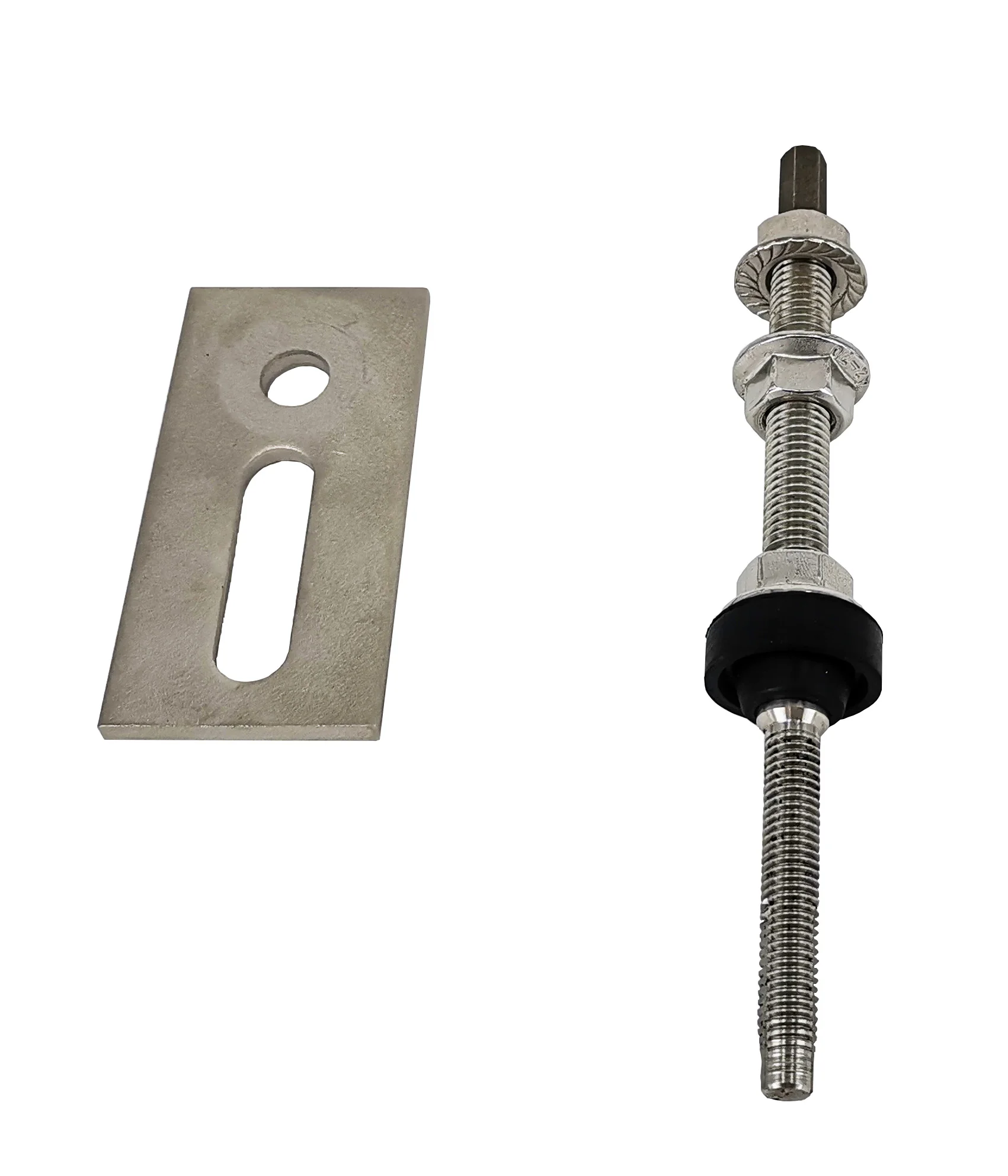 Stainless Steel hanger bolt for the deep steel beam of roof solar mounting system