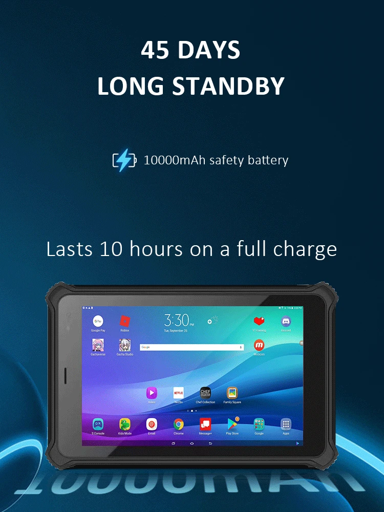 Marine Tablet Rugged Android with Gps Ip67 Rugged Tablet Android for Ships Removable Battery 10000mAh 8 10 Inch 4g Waterproof Ru