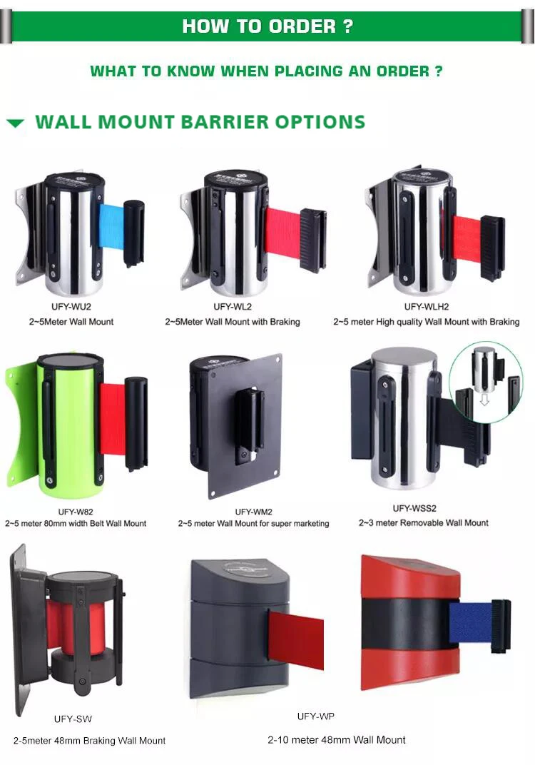 Uxcell Fixed Wall Mount Retractable Belt Barrier Fixed Crowd Control Retractable Belts For Queue Retail Stores Stadium Silver Black Yellow 9 84 Ft