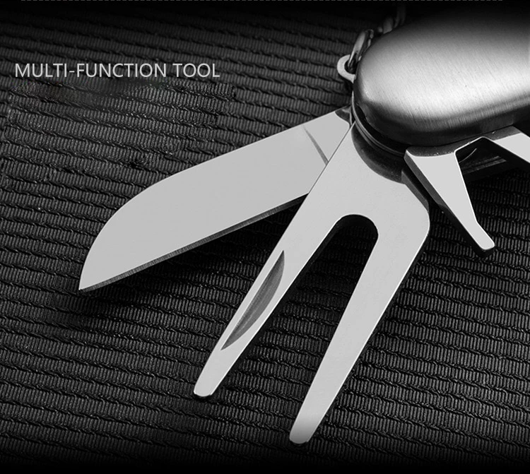 Free Sample 6 in 1 Multi Functional Golf Repair Divot Tool With Marker