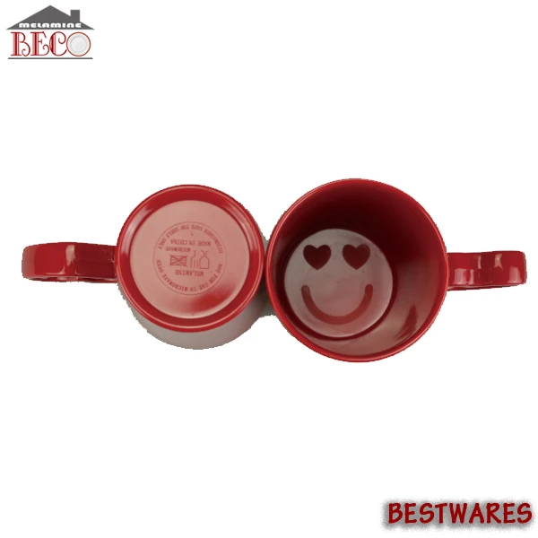 Оптовая продажа пластиковая кружка с красным сердцем