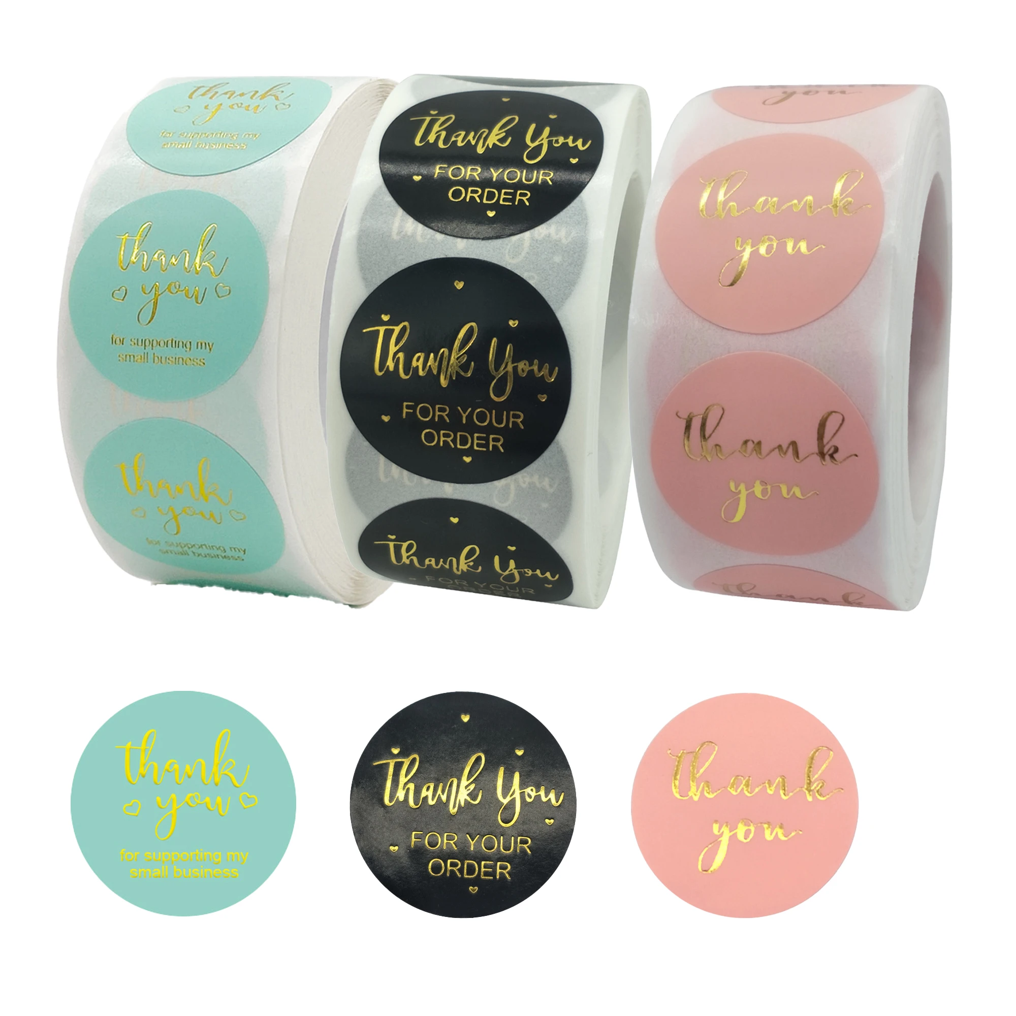 Custom Logo Label Stickers in roll