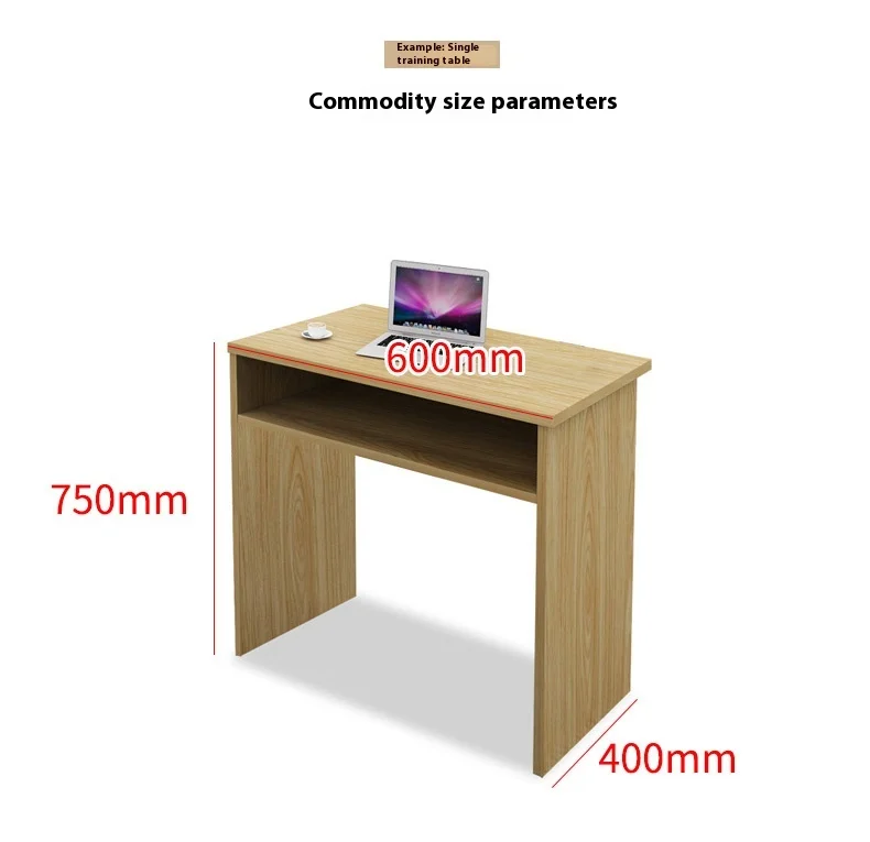 Modern Design Training Table and Chair Set Long Wooden Panel Negotiation Table for Employee Training Office Furniture