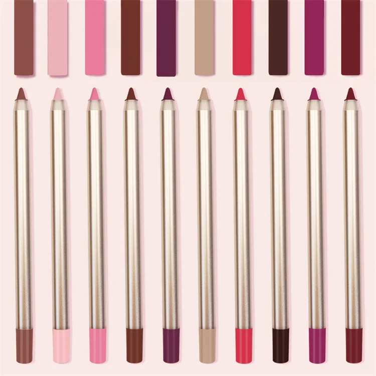 Custom Private Label Lip Liners Pencil Waterproof Matte Velvet Lipliner