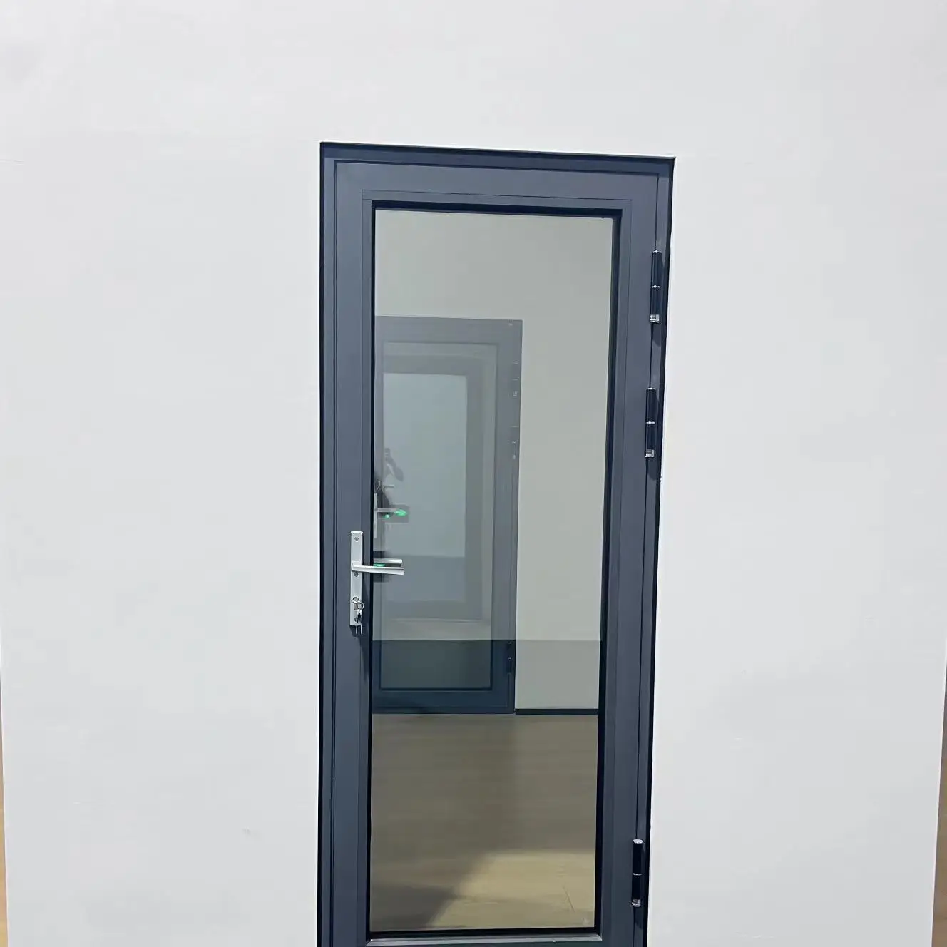 Modern Design Aluminum Front French Doors Double Exterior Impact Hurricane Door by Manufacturer Finished Manual Opening Method details