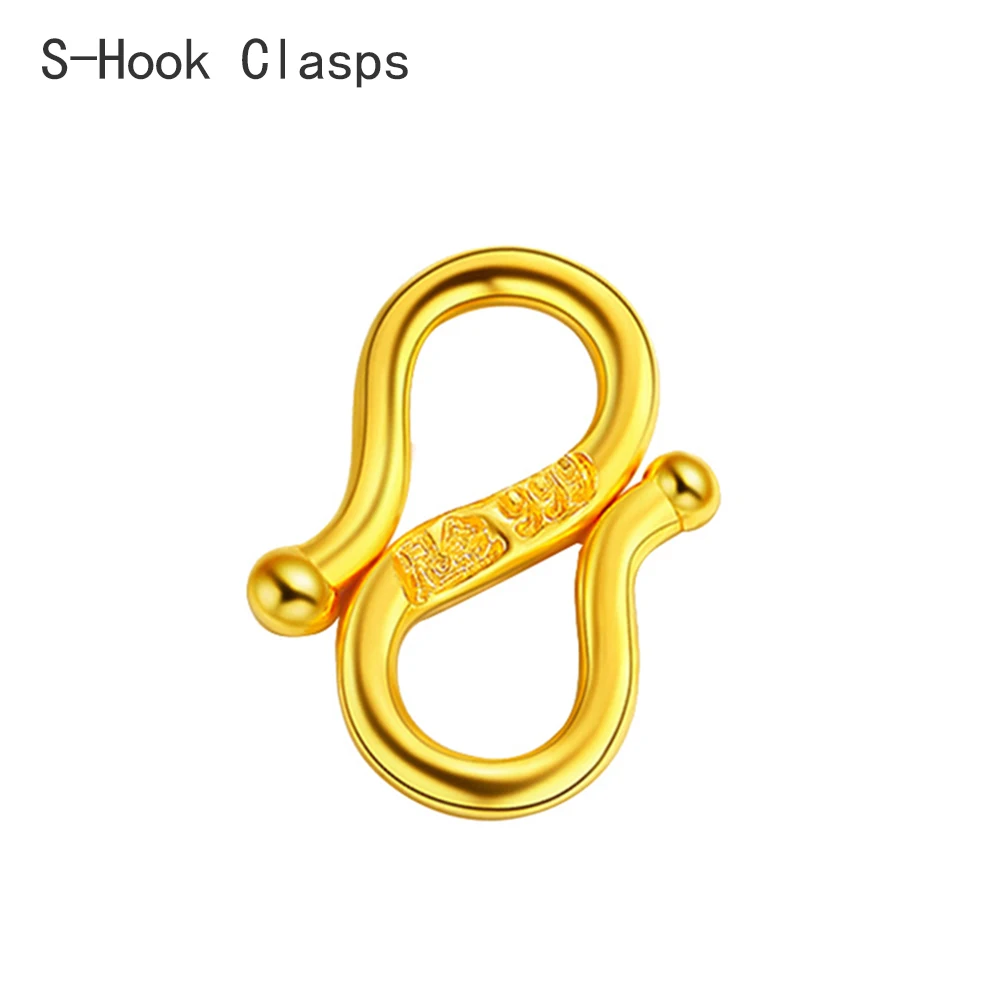 New Collection !! 20k Solid Gold S Hook Lock Finding Handmade