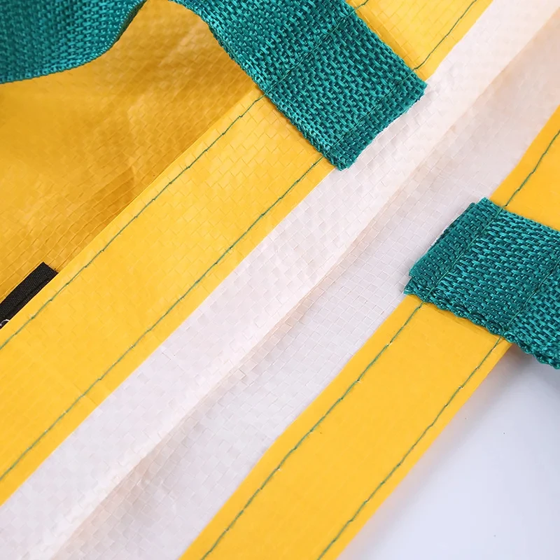 Customized Printed Double Handle Ripstop Tote Bag High Quality PP Woven Latest Product with Letter Pattern