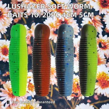 LUSHAZER 1pc Soft Stick Baits PVC Worm 4cm 5cm Fishing Bait Bass Pike Carp Thunder Fish Artificial Lures Without Hooks – Soft Lure – view 4