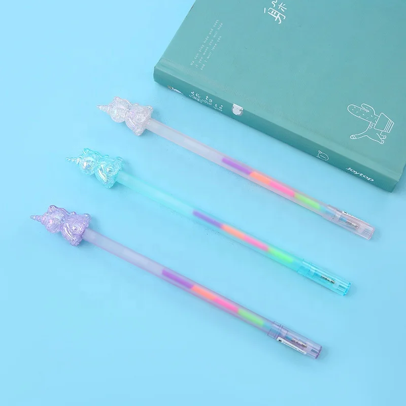 Niedliche Einhorn-Kawaii-Gelstifte für Kinder, Mädchen, Geschenkidee für die Schule, Schreibwaren, koreanische Schreibwaren_voghion.com