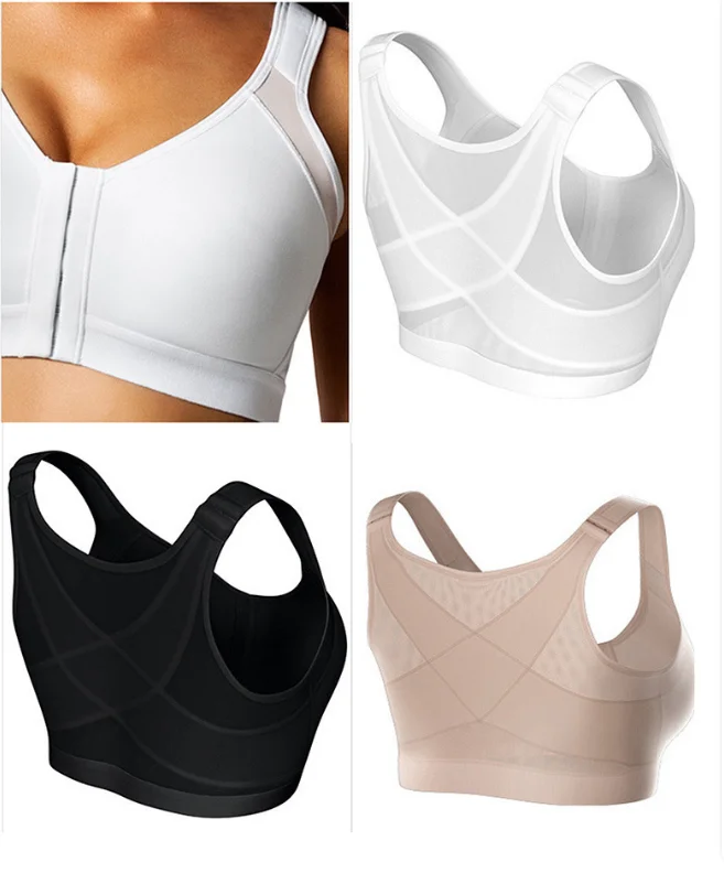 High-Intensity Sports Shock-Proof Running Fitness Bra Thin Breathable Fixed Cup Yoga Ves detail