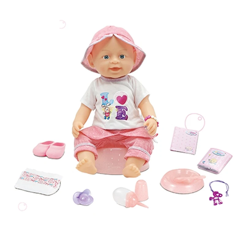 Лидер продаж милая мягкая кукла из ПВХ с игрушечными аксессуарами лучший подарок для детей