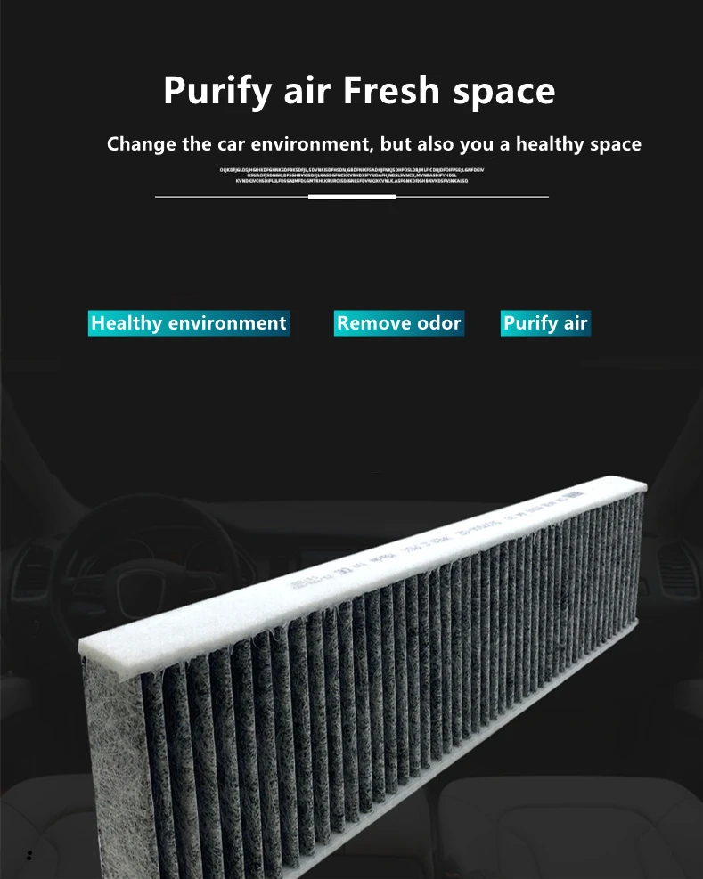 Car Air Conditioner System Activated Carbon For Air Filter 871390n010