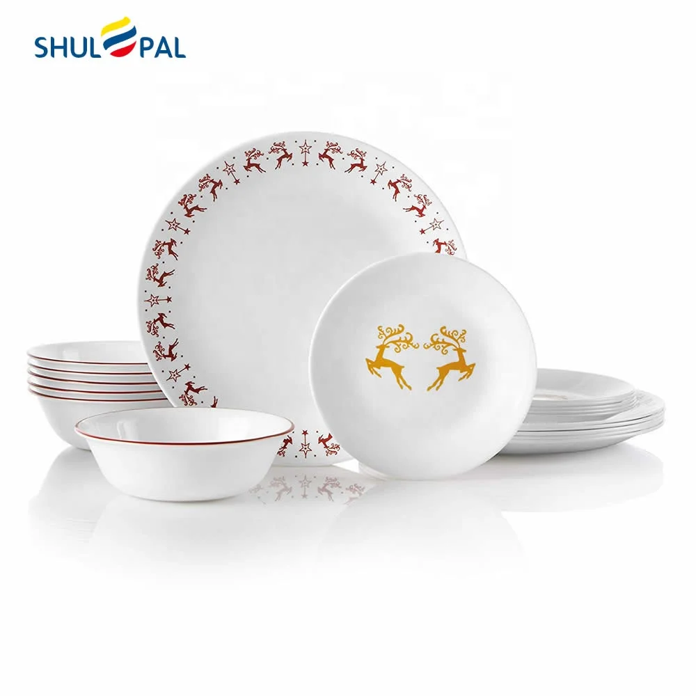 18pcs Vintage Opalware Tableware Opal Glassware Vajilla Reindeer Christmas Dinnerware Set Buy Opal Dinner Set Vajillas De Porcelana Cheap Deer Dinnerware Set Product on Alibaba