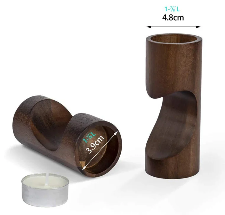 Античные декоративные деревянные искусные Tealight милое сердце праздничное свадебный подсвечник для ужин украшение для стола