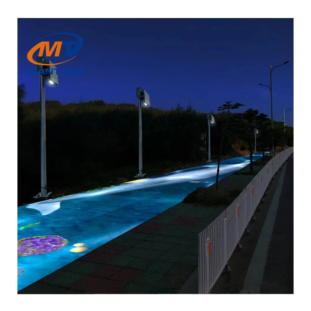 3D Holographic Floor Projection Interactive Dynamic Floor 3d Mapping Interactive Projector System Software