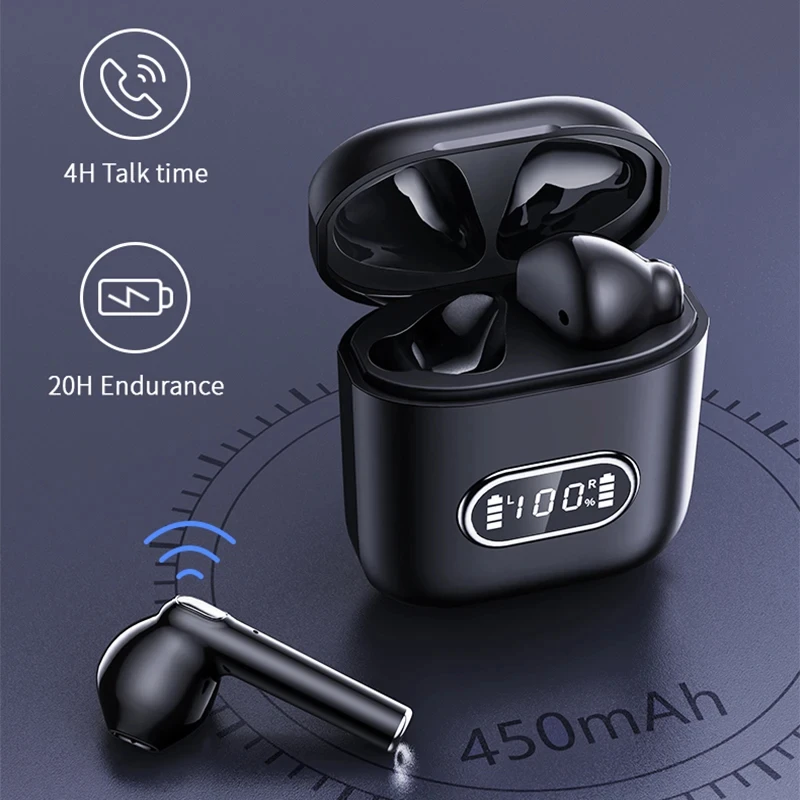 J15 Tws Ecouteur Tech Wireless Bluetooth Headset Handsfree MIC Enc Noise Reduction on Ear Earphone for Mobile Phone Cellphone