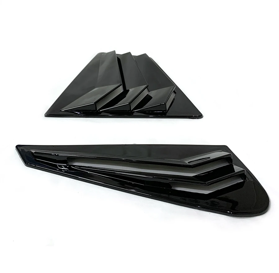 product glossy black side vent window louvers 4 pcs auto spares for hyundai ioniq 2018   2021 2019 2020 air vent scoop shades cover-9