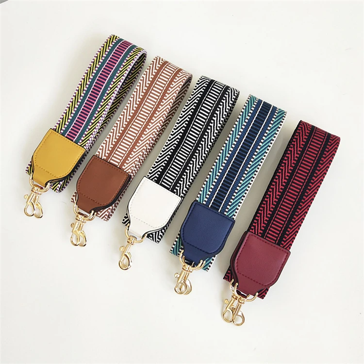 Wholesale Bag/Purse Strap Replacement Crossbody Shoulder For Women  Adjustable colorful stripe Guitar Strap Style From m.
