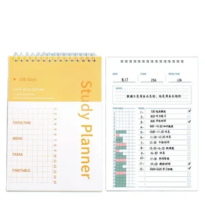 2026-2026 Schedule Weekly Monthly Planner Notebook PVC Hardcover School Stationery Office Supplies Practical Daily Agenda