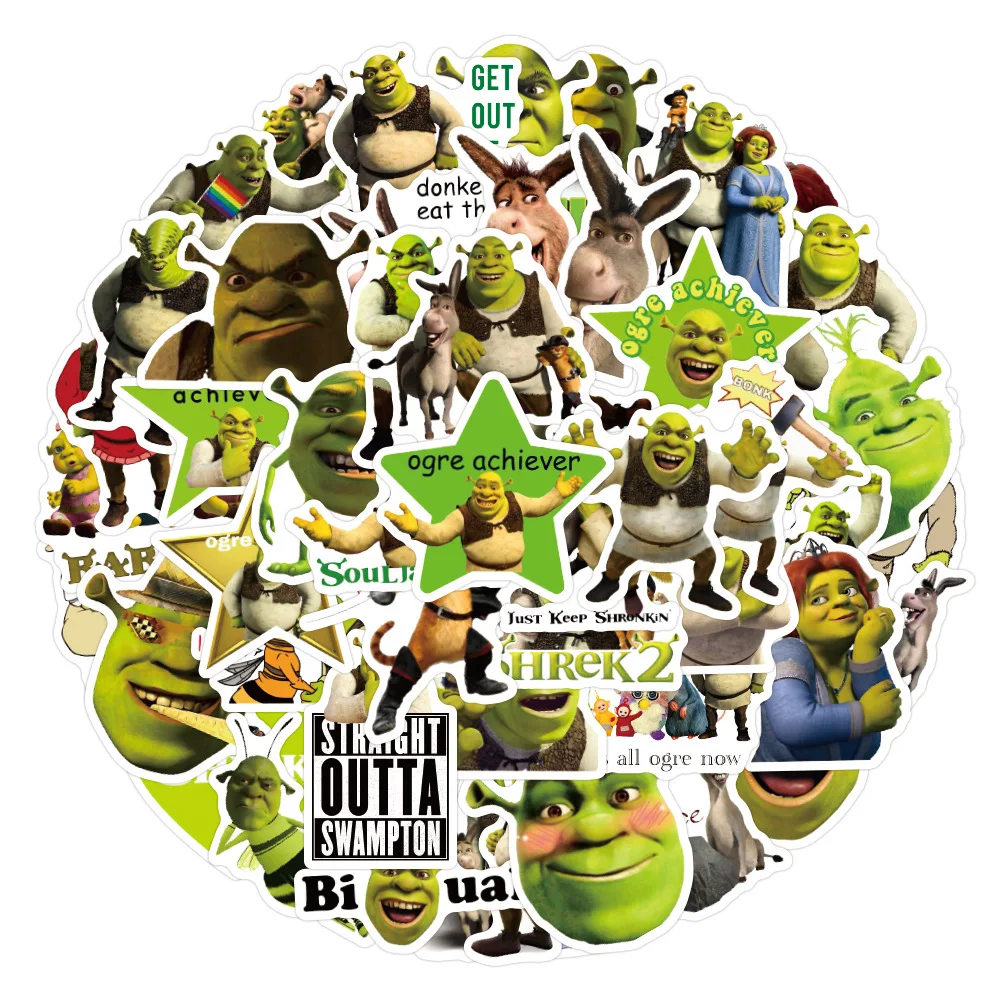 Shrek Meme Funny Vinyl Sticker - 5 Pack