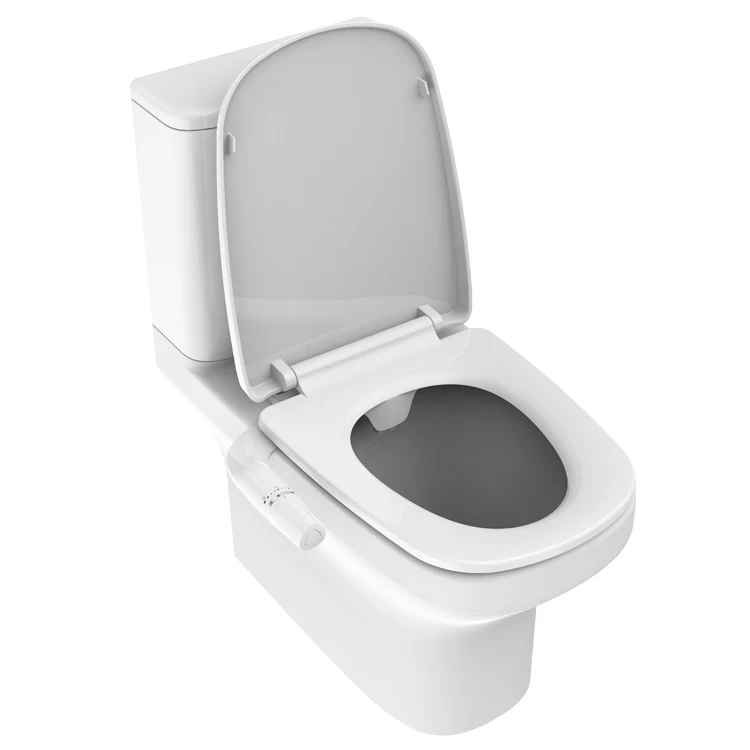 Bidet,Pulvérisateur de bidet non électrique ultra-mince pour toilette avec accessoire de toilette bidet à double buses，Nettoyage avant et arrière 