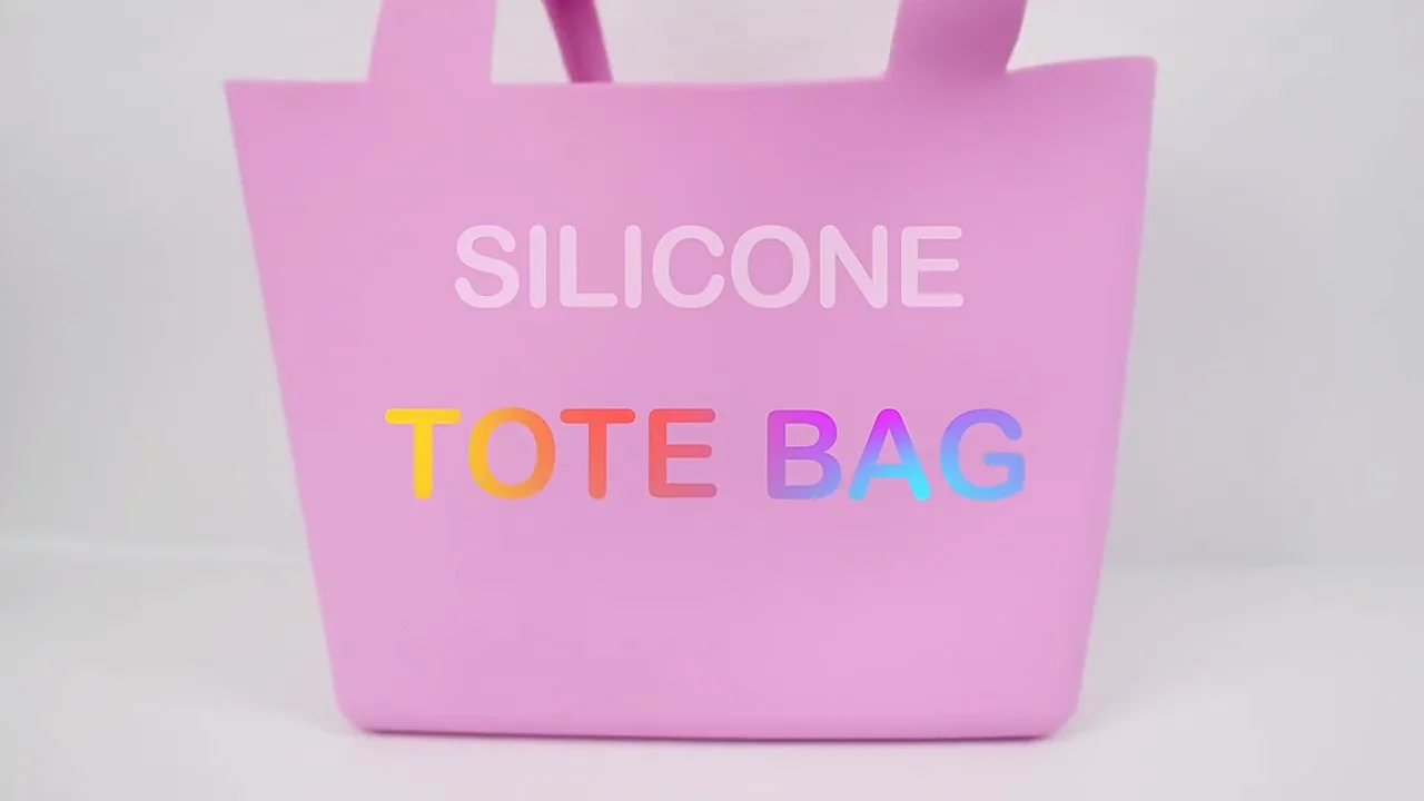 Beach Bag Rubber Jelly Tote Bags Women Silicone Beach Hand Bags Custom