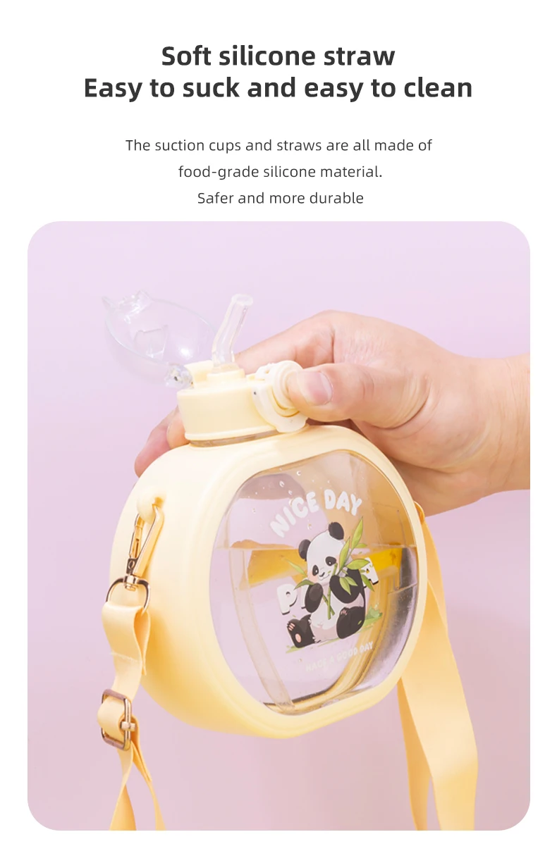 BPA-Free Large-Capacity Direct Drinking Water Bottle Children's High Value Plastic Drinkware for Outdoor Travel and School Use