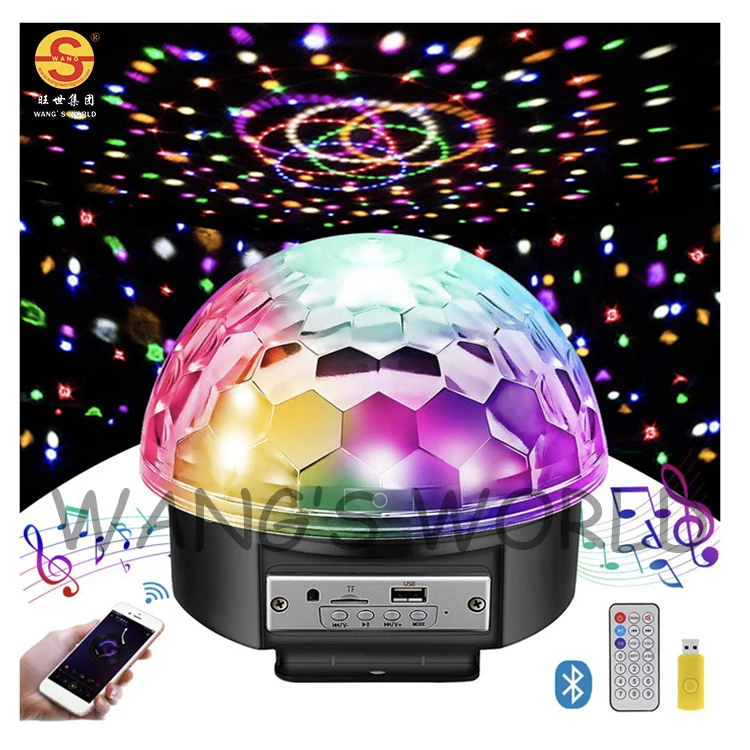 USB for  Mobile Phone Controlled LED Disco Ball Lights Party Stage Magic Ball Light Disco