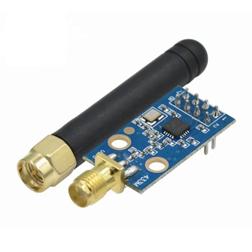 CC1101 Wireless Module 433M Data Transmission Transceiver Module with Antenna Gain Increase Rubber Rod Antenna