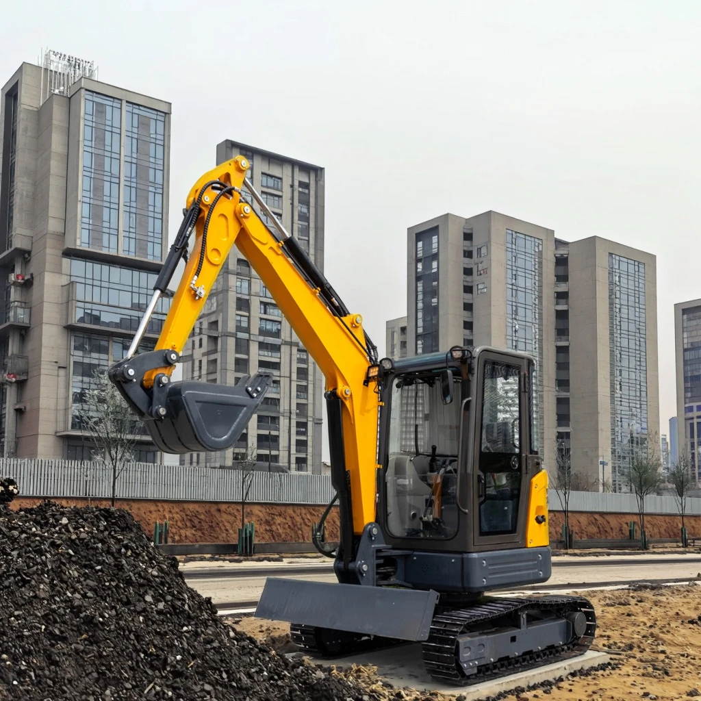 نموذج HIGHTOP HT35، ماكينة تُستخدم في نقل التربة رائجة البيع، حفارة صغيرة بمحرك EPA Euro 5