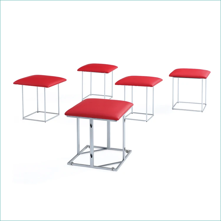 Space Saver 5 in 1 Mini Stools 1 Transform to 5 Cube Ottoman