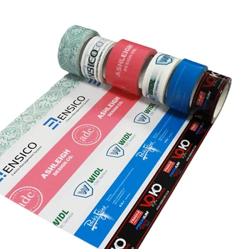 Adhesive Customize Custom Printed Packaging Opp Transparent Bopp Logo Tape Clear Package Packing Tape with Logo Printed