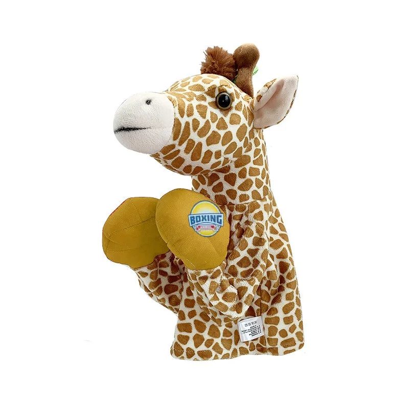 ボクシングスパーリングサメ恐竜キリンぬいぐるみ動物手人形親子