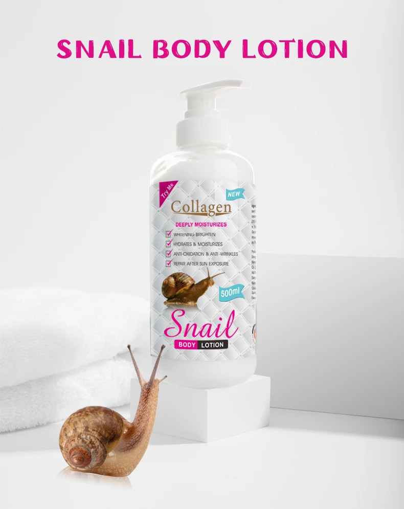 Peimei Skin Whitening Body Lotion Organic Nourishing Snail Whitening