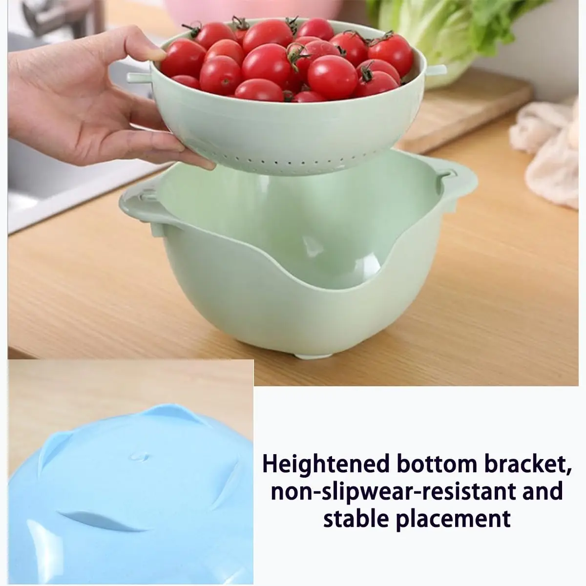 Mokylor 2-Pack Triangle Sink Strainer Baskets – Mesh Colander For Kitchen Sink Corner, With Hooks & Suction Cups - View #13
