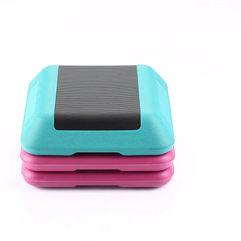 Adjustable High Step Aerobic Platform for Home Gym Exercise 16"x16" Workout Single with 4 Risers
