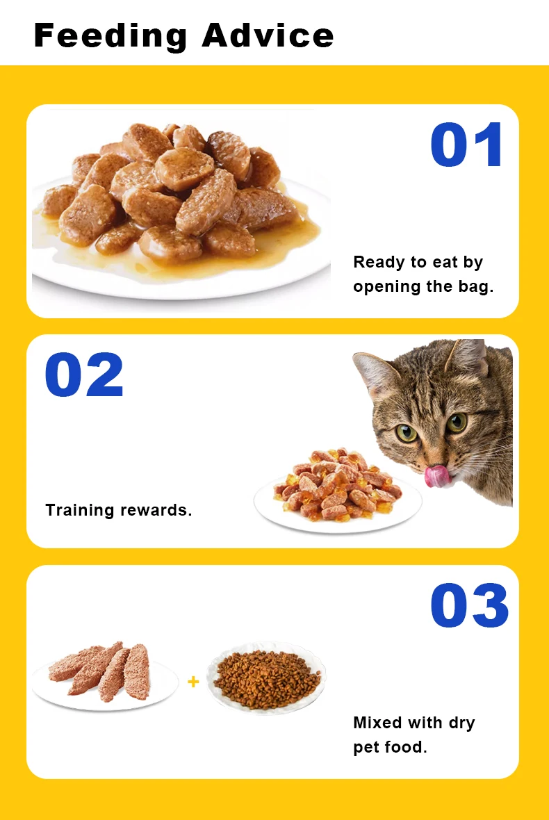 Explosive New Wet Food Cat Pouches Natural Ingredients Premium Quality