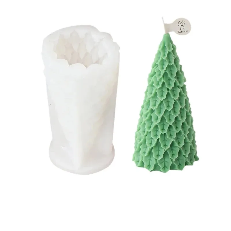 Christmas Tree Series Cedar Silicone Candle Mold Eco-friendly Reusable DIY Fragrance Modern Simple Style Decorative