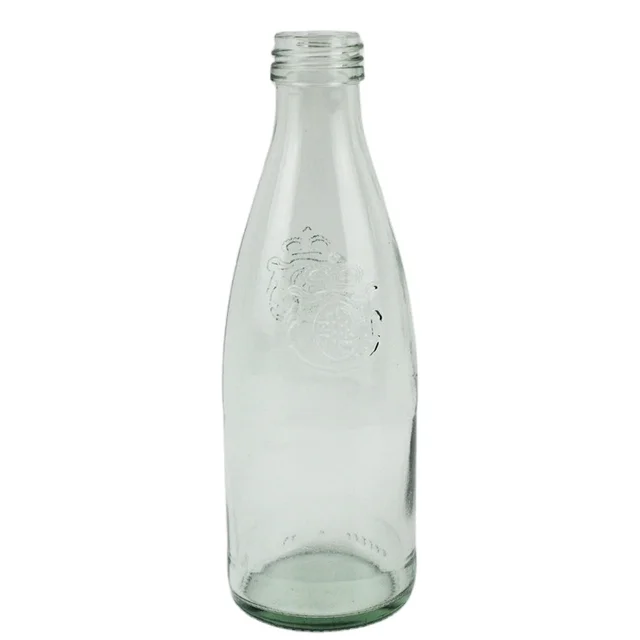 250ml 500ml Transparent Frosted White Glass Bottles for Juice Beverage Spirit Storage