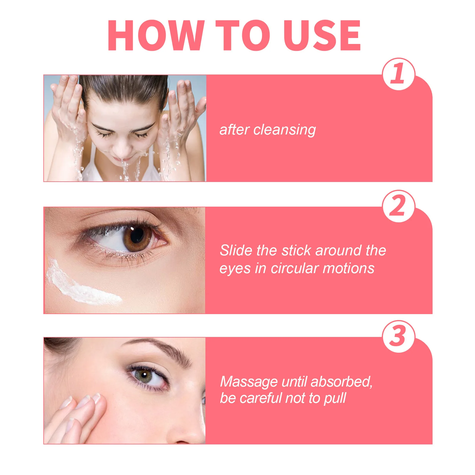 Eelhoe Retinol Eye Cream Stick Repair Eye Skin Firming Fine Lines Skin ...